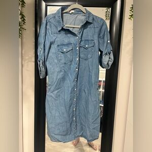 Kut from the Kloth Light Blue Denim Dress